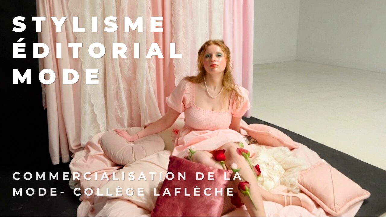 Shooting photo réalisé par des étudiantes en commercialisation de la mode, studio Collège Laflèche